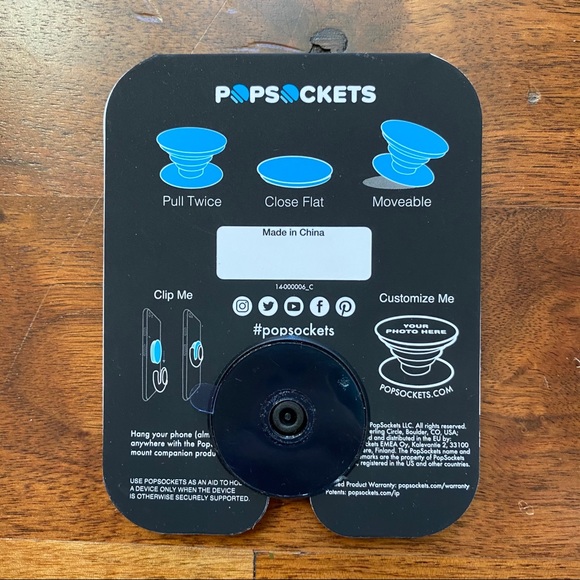 PopSocket Teal Pattern - Picture 2 of 2